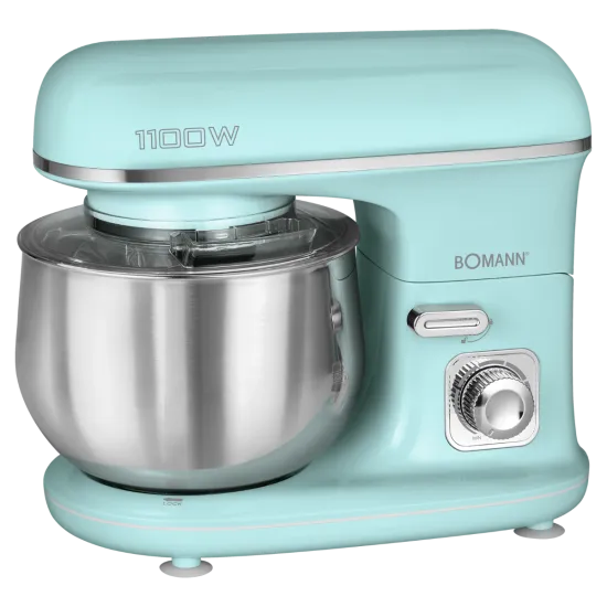 Bomann KM 6030 CB mentazöld 1100W konyhai robotgép 5 literes rozsdamentes tállal KM6030CB