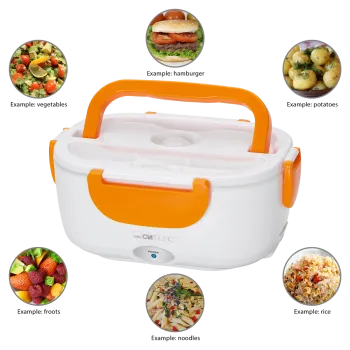 Clatronic LB 3719 elektromos ételmelegítő és tartó narancs LB3719