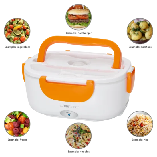 Clatronic LB 3719 elektromos ételmelegítő és tartó narancs LB3719