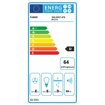 Faber 741 BASE X A 60 konyhai elszívó 60cm inox hátsó/felső légkivezetés 741XA60