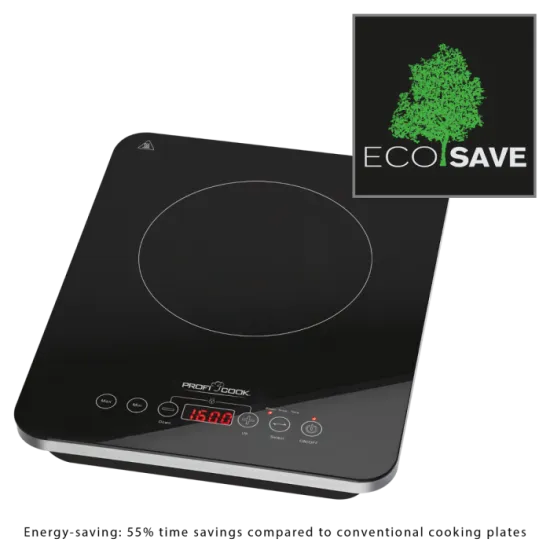 ProfiCook PC-EKI 1062 indukciós egylapos főzőlap 2000W, fekete/ezüst 