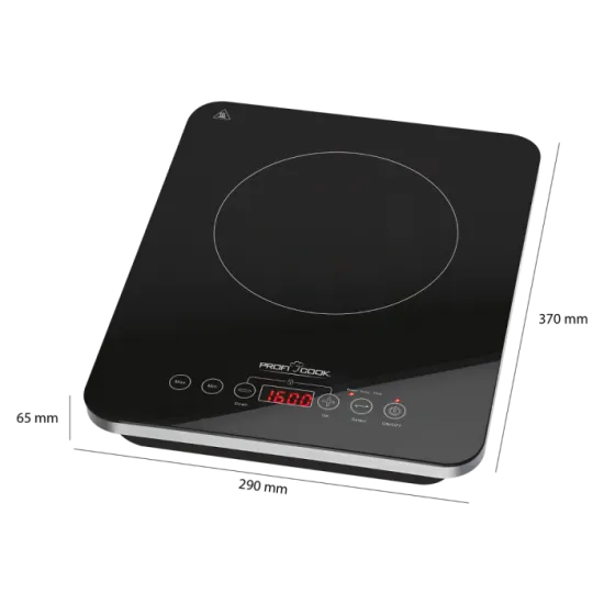 ProfiCook PC-EKI 1062 indukciós egylapos főzőlap 2000W, fekete/ezüst 