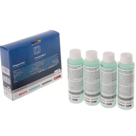 Bosch 00311829 00312111 ápolókészlet tisztítószer hőszivattyús szárítóhoz 4X125ml
