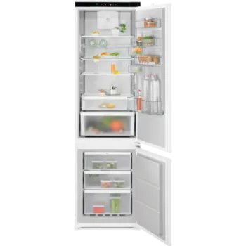 Electrolux ENP7MD19S No Frost beépíthető alulfagyasztós kombinált hűtőszekrény, 54.6x54.9x188.4 cm, 207/62L