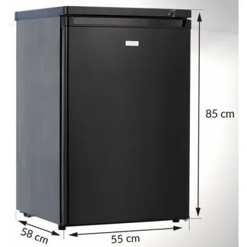 MPM MPM-100-ZS-11 fekete színű fagyasztószekrény 91 liter 4 fiók 58x55x85 cm 