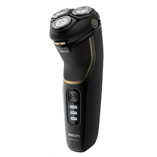 Philips S3333/54 Shaver series 3000  nedves/száraz elektromos borotva  5D Flex fejek, csak vezetékes használat 