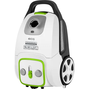 ECG VPS3010 vászon/papír porzsákos porszívó mini PET turbó kefével, fehér, 700W