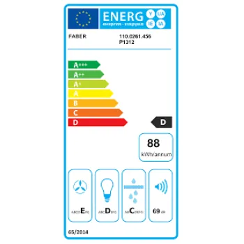 FABER Flexa AM/X A60 110.0261.456 fehér/rozsdamentes előlappal beépíthető és teleszkópos elszívó 60cm 
