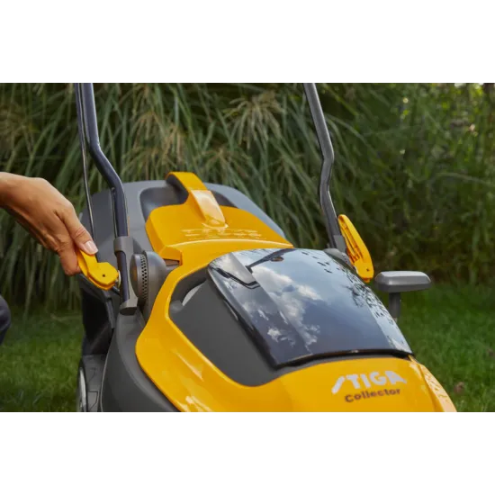 Stiga COLLECTOR 136e Kit akkumulátoros fűnyírógép,(akkumulátorral és töltővel),gyűjtő funkcióval