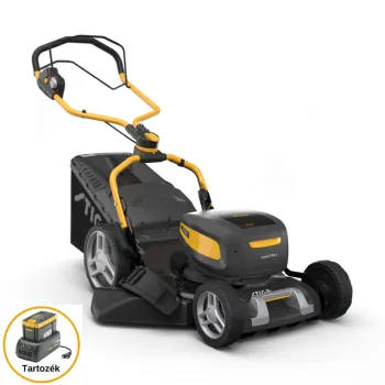 Stiga COMBI 753e V Kit akkumulátoros fűnyíró,(akkumulátorral és töltővel),gyűjtés, mulcsozás, oldalsó kiszórás, hátsó kiszórás,önjáró funkció,1500W