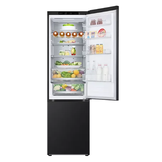 LG GBV7280CEV alulfagyasztós kombinált hűtőszekrény, Smart Inverter Kompresszer, 387L,203cm magas 