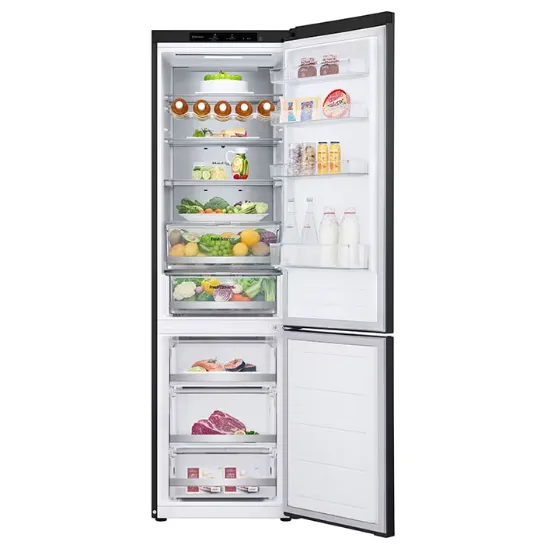 LG GBV7280CEV alulfagyasztós kombinált hűtőszekrény, Smart Inverter Kompresszer, 387L,203cm magas 