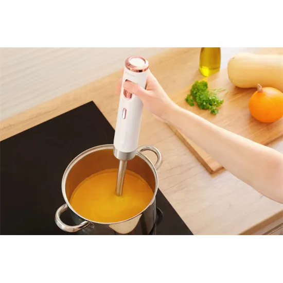 Sencor SHB 9000WH akkumulátoros botmixer fehér/rózsaszín 