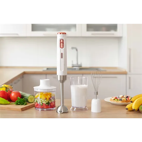 Sencor SHB 9000WH akkumulátoros botmixer fehér/rózsaszín 