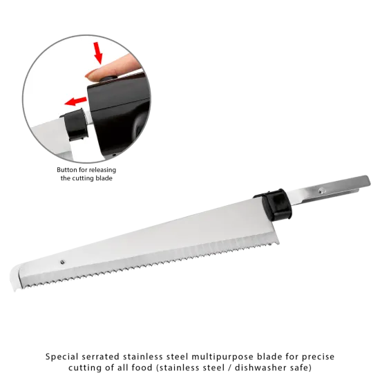 Clatronic EM 3702 fekete-inox elektromos kés