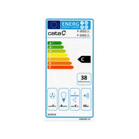 Cata P 3050 IX/L inox konyhai elszívó 50cm, mosható fém zsírszűrővel P3050X/L