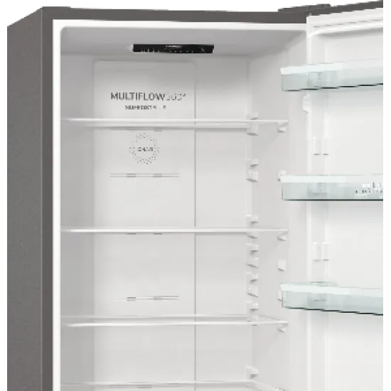 Gorenje NRK6202ES4 NoFrost Plus kombinált hűtőszekrény 235/96 l 60x59.2x200cm, AdaptTech funkcióval