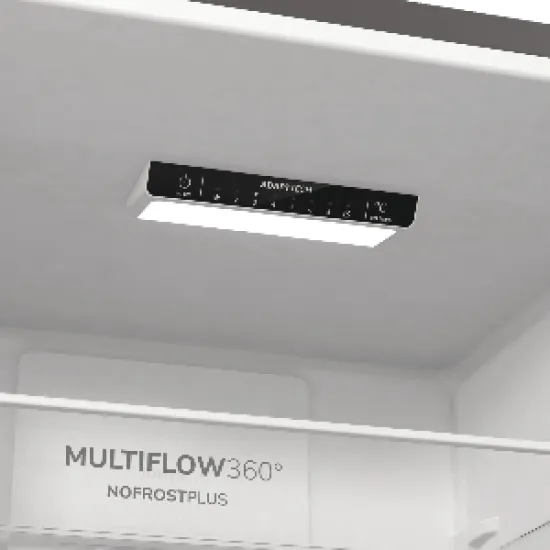 Gorenje NRK6202ES4 NoFrost Plus kombinált hűtőszekrény 235/96 l 60x59.2x200cm, AdaptTech funkcióval