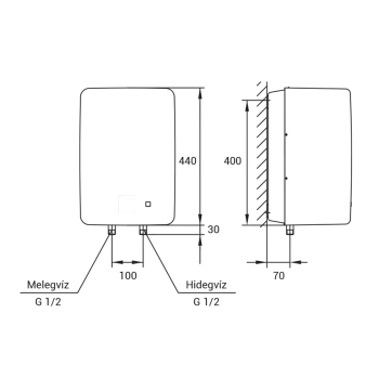 Hajdu ZF-10 forróvíztáró boyler
