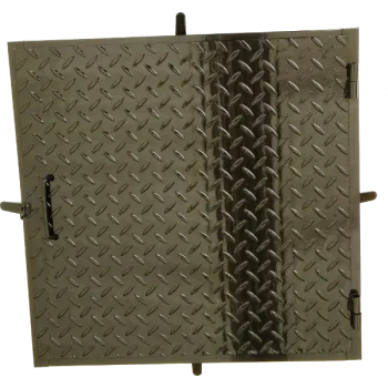 Aknafedlap festett zárható 600X600