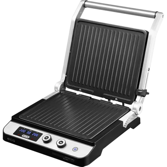 ECG KG 1000 gourmet kontaktgrill KG1000 2 független termosztáttal