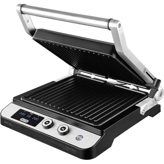 ECG KG 1000 gourmet kontaktgrill KG1000 2 független termosztáttal