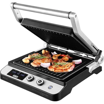 ECG KG 1000 gourmet kontaktgrill KG1000 2 független termosztáttal