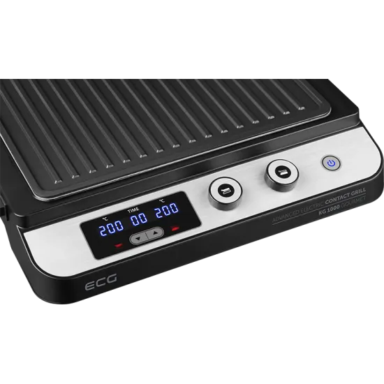 ECG KG 1000 gourmet kontaktgrill KG1000 2 független termosztáttal