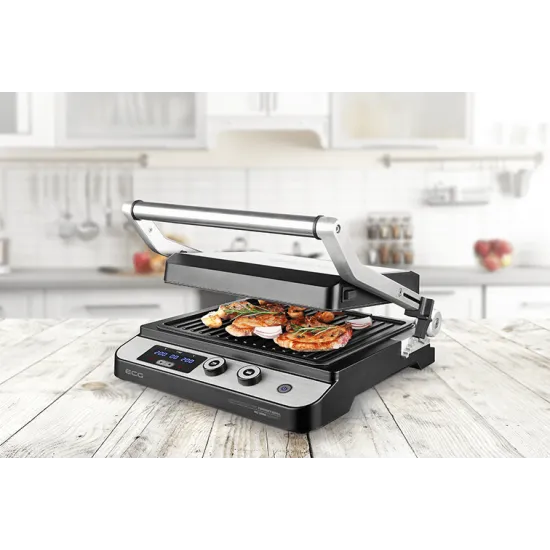 ECG KG 1000 gourmet kontaktgrill KG1000 2 független termosztáttal