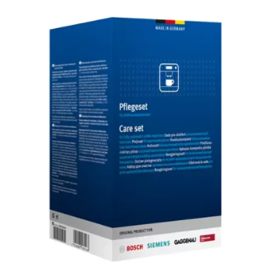 Bosch 00312090 kávéfőző ápoló készlet  4x 250 ml folyékony vízkőmentesítő és 10 x tisztító tabletta (2,2 g)