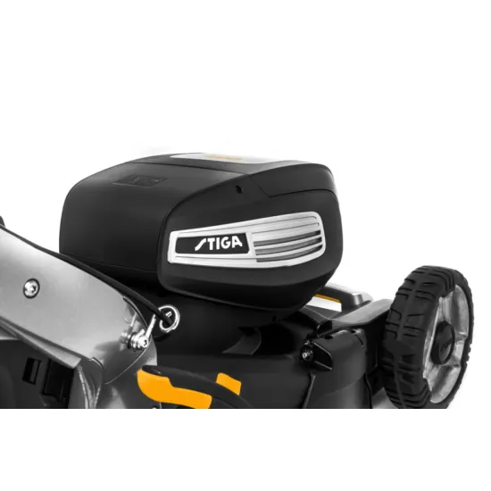 Stiga Twinclip 950e VR Kit akkumulátoros fűnyíró,(akkumulátorral és töltővel),gyűjtés, hátsó kiszórás, mulcsozás,önjáró,2200W