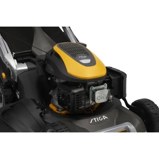 Stiga TWINCLIP 950 V benzinmotoros fűnyíró,hátsó és oldalsó kiszórás, önjáró,mulcsozás, gyűjtés (4 in 1)