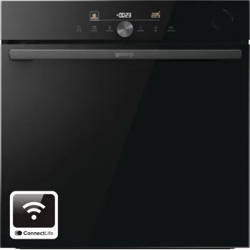 Gorenje BPSA6747DGWI beépíthető pirolitikus sütő maghőmérővel,77L, Wifi, SteamAssist, HomeMadePlus, GentleOpen, ConnectLife