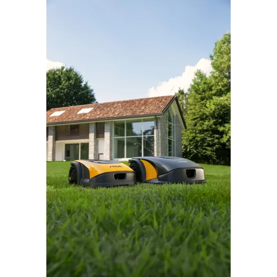 Stiga A 10000 robotfűnyíró,emelésérzékelő, akadályérzékelő, esőérzékelő, lopásriasztás, értesítés,dokkoló, automatikus töltéshez visszatérés