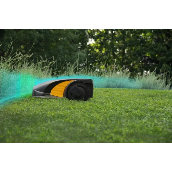 Stiga A 10000 robotfűnyíró,emelésérzékelő, akadályérzékelő, esőérzékelő, lopásriasztás, értesítés,dokkoló, automatikus töltéshez visszatérés