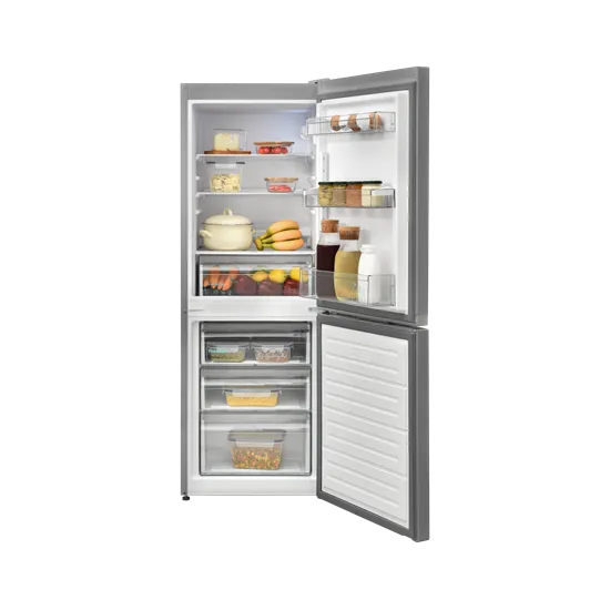 Sharp SJ-FBB02DTXLE-EU inox alulfagyasztós kombinált hűtőszekrény 152 x 54 x 59.50 cm, 146/84L 