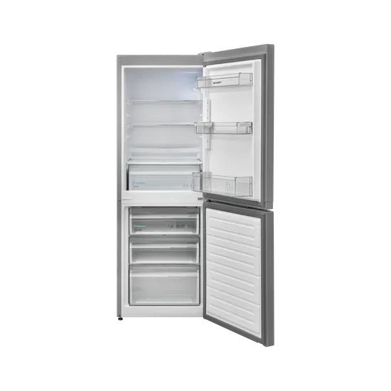 Sharp SJ-FBB02DTXLE-EU inox alulfagyasztós kombinált hűtőszekrény 152 x 54 x 59.50 cm, 146/84L 