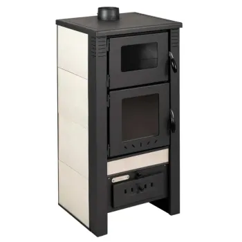 Warnex Taurus csempés sütős kandalló bézs oldalburkolattal, 12kW 