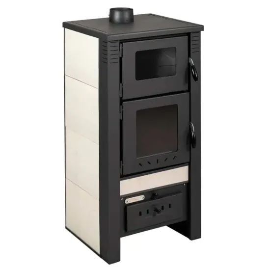 Warnex Taurus csempés sütős kandalló bézs oldalburkolattal, 12kW 