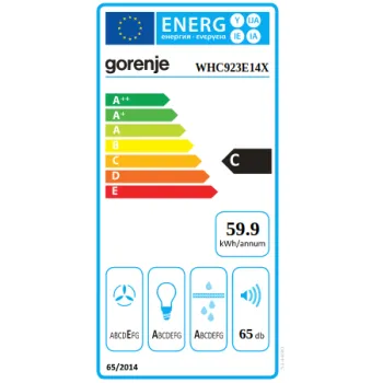 Gorenje WHC923E14X kürtős páraelszívó
