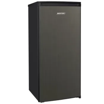 MPM MPM-200-CJ19 E sötét inox egyajtós hűtőszekrény fagyasztóval 55x122x57cm MPM200CJ19E