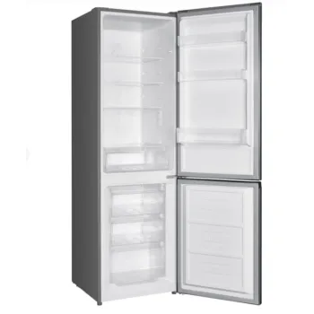 MPM MPM-254-FF-51/E NoFrost alulfagyasztós kombinált hűtőszekrény, 182/71L, 54x60x180 cm, sötét inox, MPM254FF51/E