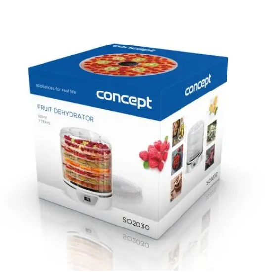 Concept SO2030 aszaló digitális kijelzővel, 520W, 7 aszaló tálcával