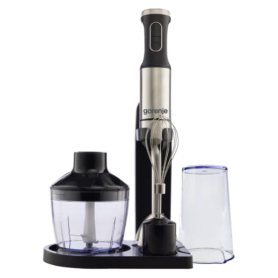 Gorenje HBX1000EB botmixer szett négyes acél pengével, 1000W
