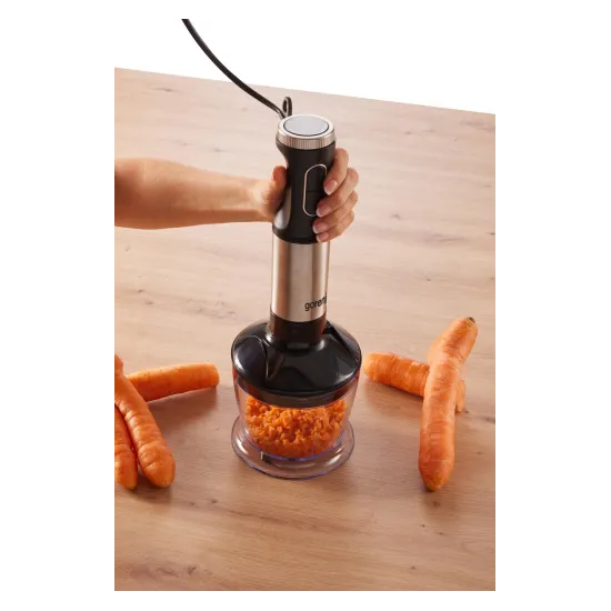 Gorenje HBX1000EB botmixer szett négyes acél pengével, 1000W