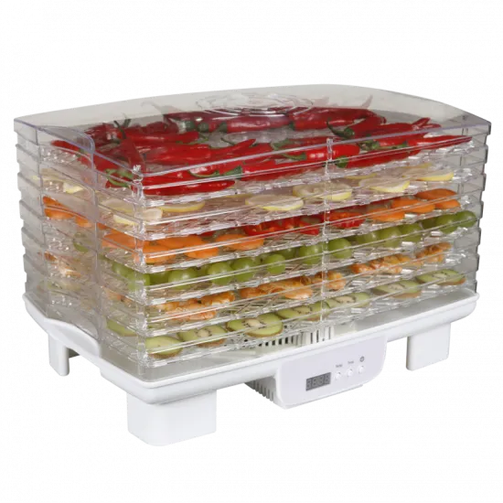 Bravo Mohana B-4870 aszalógép 6 db 45 x 28 cm-es átmérőjű aszalótálcával, LED kijelző