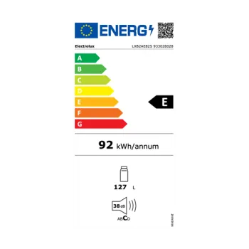 Electrolux LXB2AE82S pult alá beépíthető hűtőszekrény, 127 l, 56x54.7x81.9 cm 