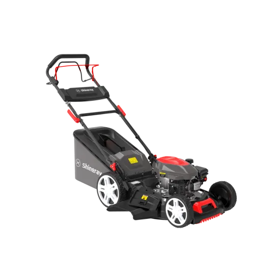 Shineray SRCZ-46D2 benzines önjáró fűnyíró, hátsó és oldalsó kiszórás, mulcsozás, gyűjtés 4 in 1, 46cm vágószélesség, 2.8 kW