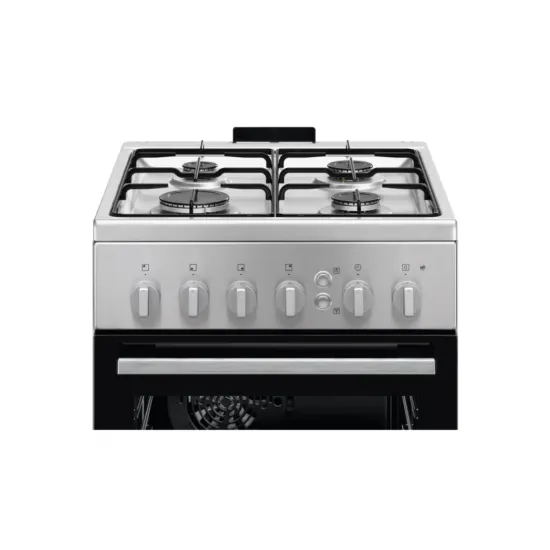 Electrolux LKG504011X gáztűzhely termosztátos gáz sütővel, légkeverés, katalitikus tisztítás, szikragyújtás, sütővilágítás, 50x60x85.5 cm 