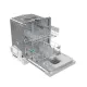 Gorenje GI642E90X beépíthető kezelőpaneles mosogatógép, inox, 13 teríték, 59.8x57.5x81.6 cm 